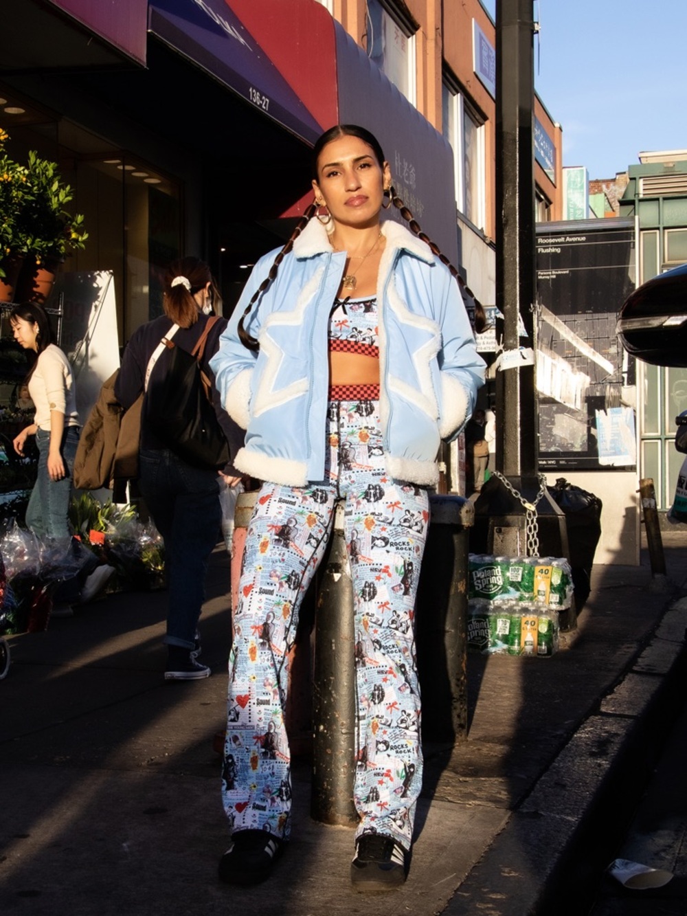 Strawberry Western Rock Collage 2-Piece Active Set | Pants M / Top L